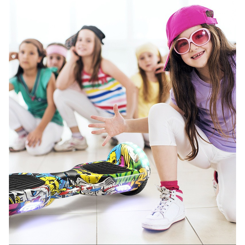 Xe Điện Cân Bằng 2 Bánh Công Nghệ Mới - Xe Cân Bằng 6.5 Inch, 8 Inch Có Đèn Led Dành Cho Trẻ Em Và Người Lớn Kết Nối MP3