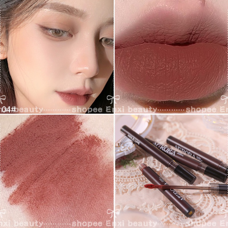Son Kem Lì HOLD LIVE Aurora Silty Mud Mist Lip Glaze HL650