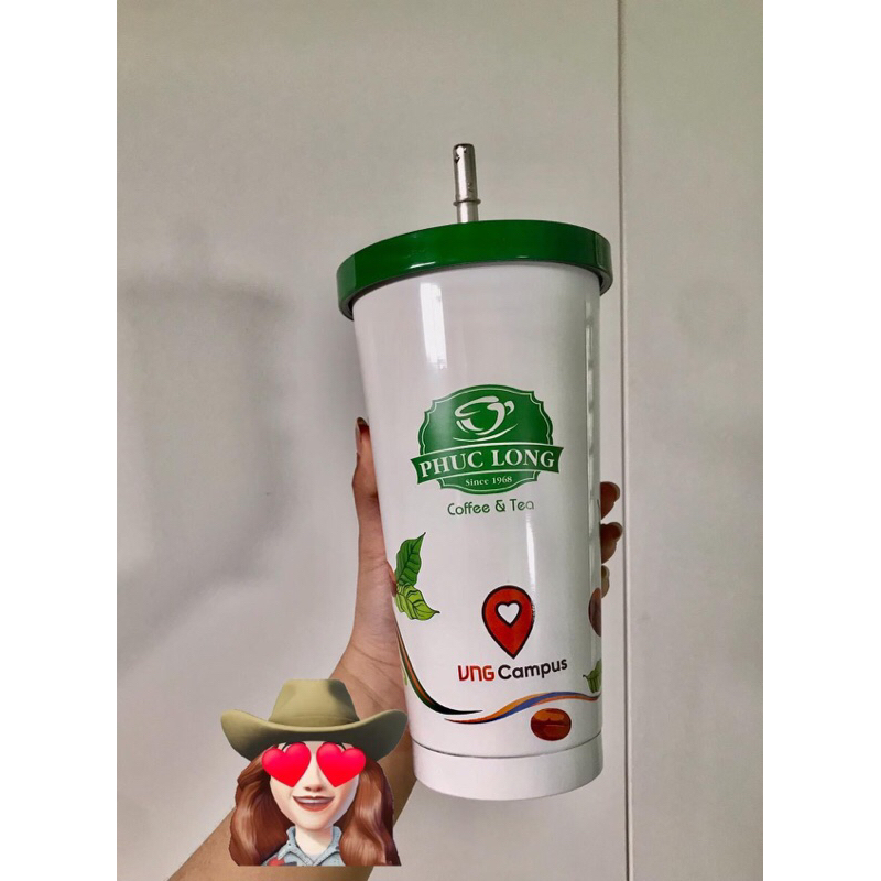 Ly giữ nhiệt Phúc Long 2 lớp 500ml - Phiên bản giới hạn VNG Campus