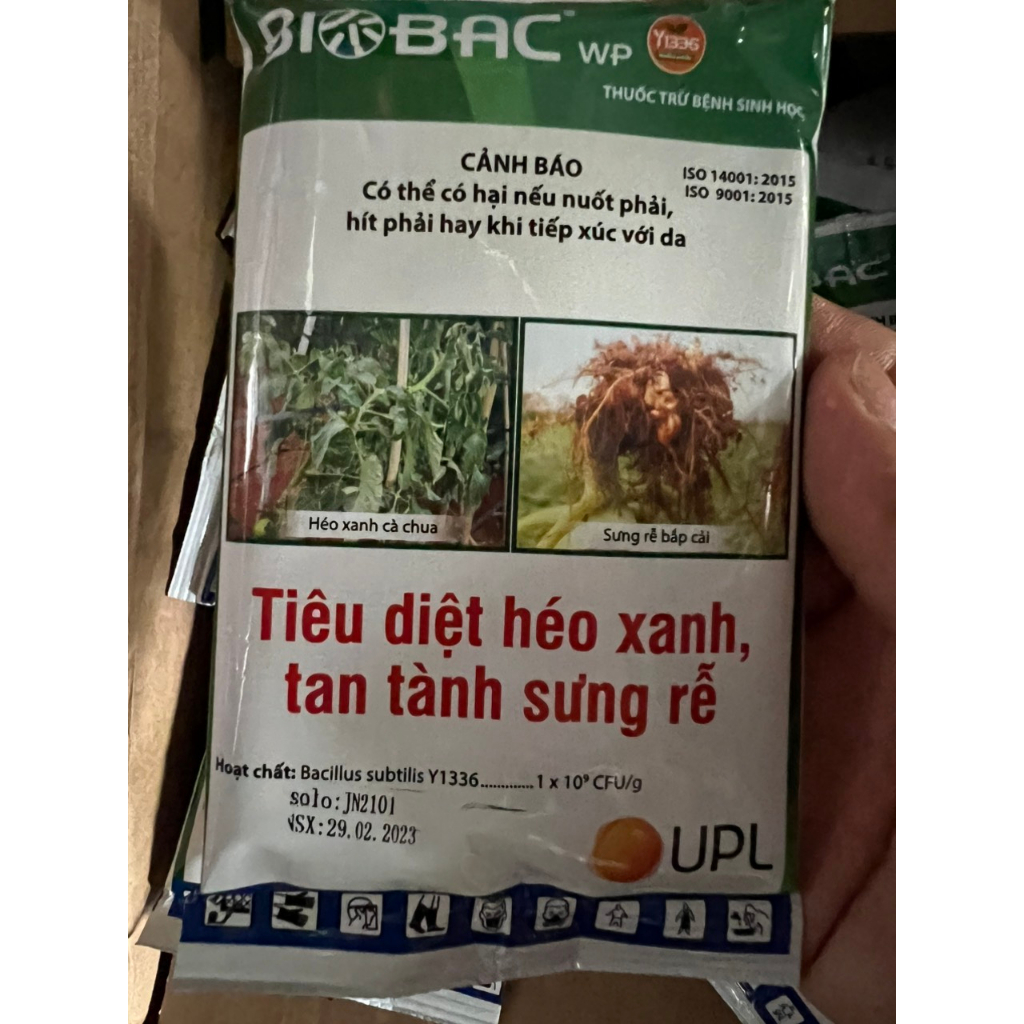 BIOBAC wp - Thuốc trừ bệnh sinh học (gói 50gr)