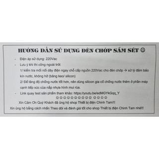Đèn chớp sấm sét flash lamp 220Vac