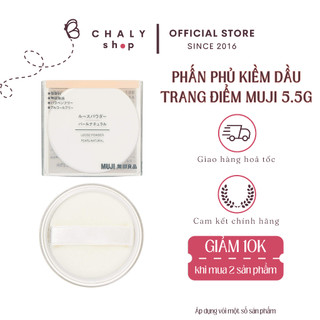 Phấn phủ Muji Loose Powder không cồn, an toàn cho da mẫn cảm mini size 5.5g Nhật