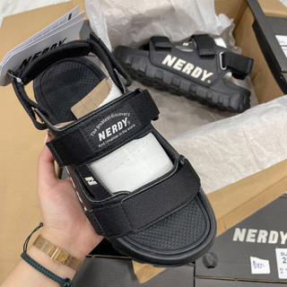 [CHÍNH HÃNG] Giày Sandal Nerdy - Đen Logo Trắng - Code : PNEU22AE03602