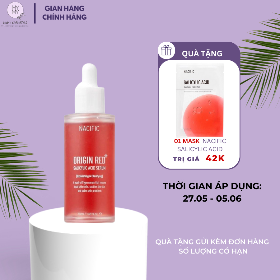 Tinh Chất Tẩy Tế Bào Chết Nacific Origin Red Salicylic Acid Serum Cải Thiện Mụn Và Làm Sáng Da Lọ 50ml