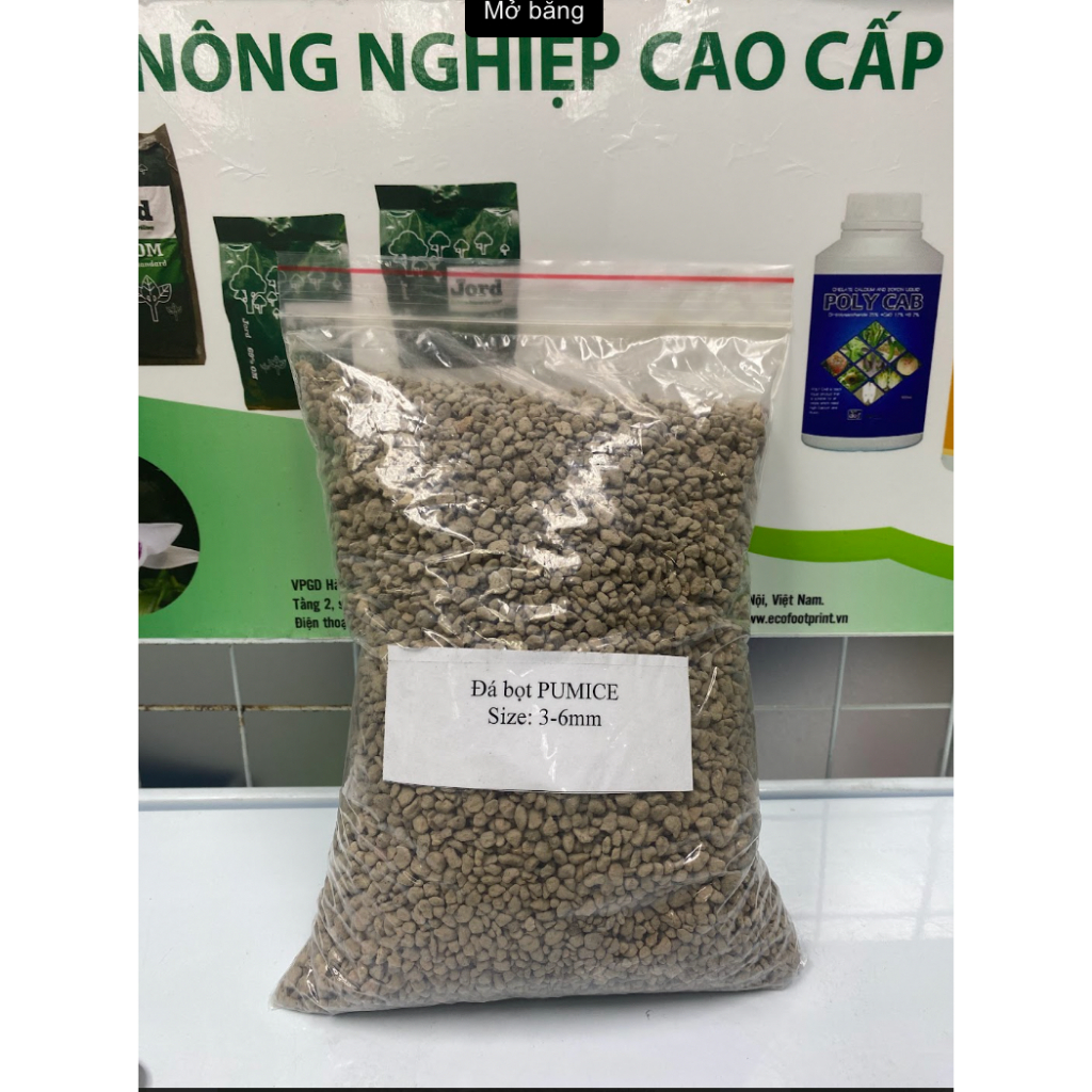 500gr Đá Bọt Núi Lửa Pumice Indonesia Giá Thể Trồng Lan, Bonsai, Hoa, Cây Cảnh, Thuỷ Canh - HTX Phú Điền