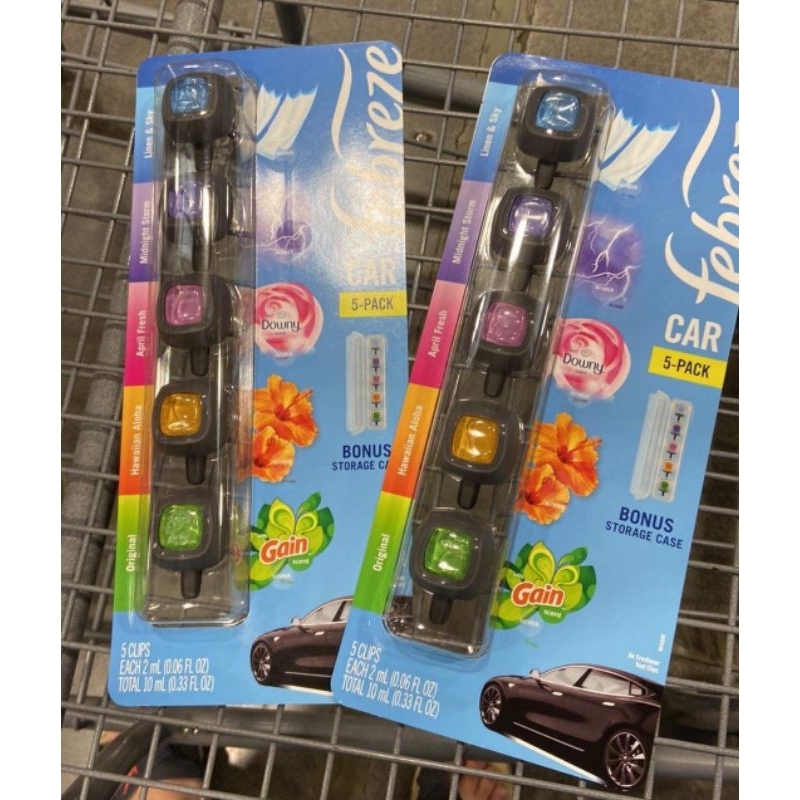 SET 5 LỌ NƯỚC HOA KHỬ MÙI XE Ô TÔ FEBREZE CHÍNH HÃNG