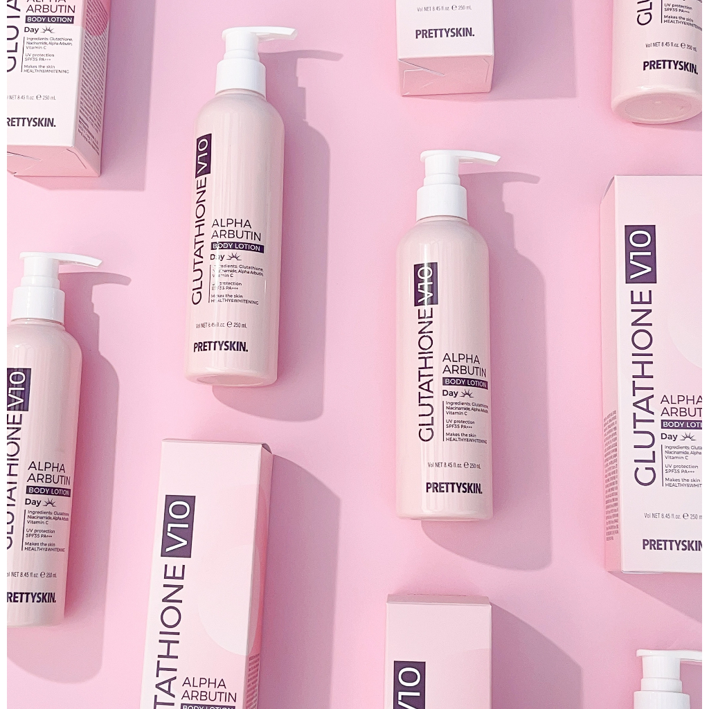 Kem Dưỡng Trắng Da Body Pretty Skin Alpha Arbutin Body Lotion Ngày - Đêm 250ml