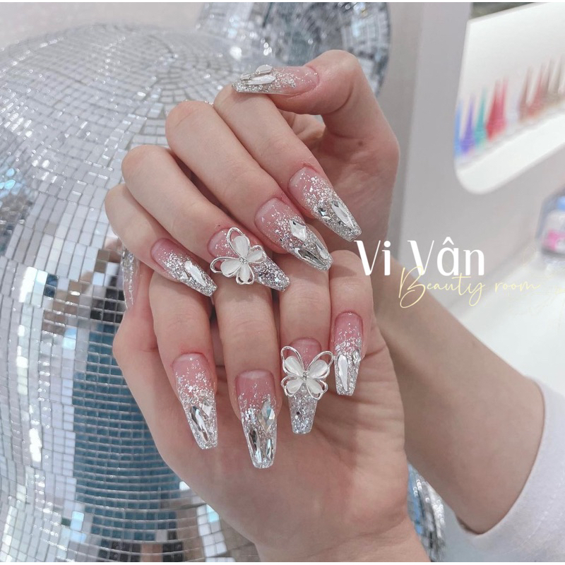 Nail box thiết kế đính đá siêu sáng V2