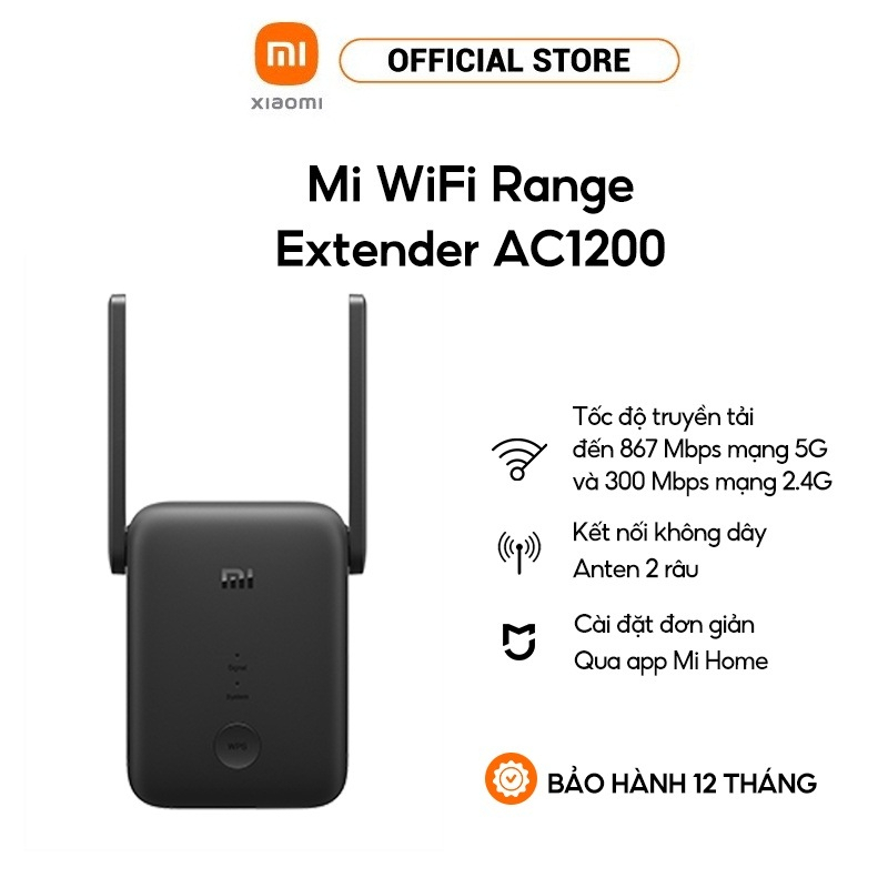 Kích sóng wifi Xiaomi AC1200 Mi wifi range extender Bộ kích wifi Xiaomi