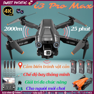 Hình ảnh 💥Nâng cấp 2023💥 Máy Bay Điều Khiển Từ Xa, Flycam Mini I3 Pro Max, Ply cam Cảm Biến Tránh Vật Cản, pin 2500mA bay 25 phút