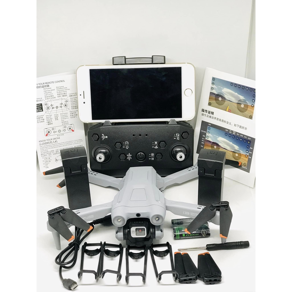 💥Nâng cấp 2023💥 Máy Bay Điều Khiển Từ Xa, Flycam Mini I3 Pro Max, Ply cam Cảm Biến Tránh Vật Cản, pin 2500mA bay 25 phút