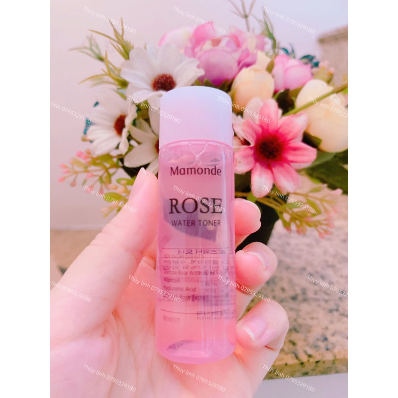 Mini Nước hoa hồng Mamonde Rose Water toner 25ml