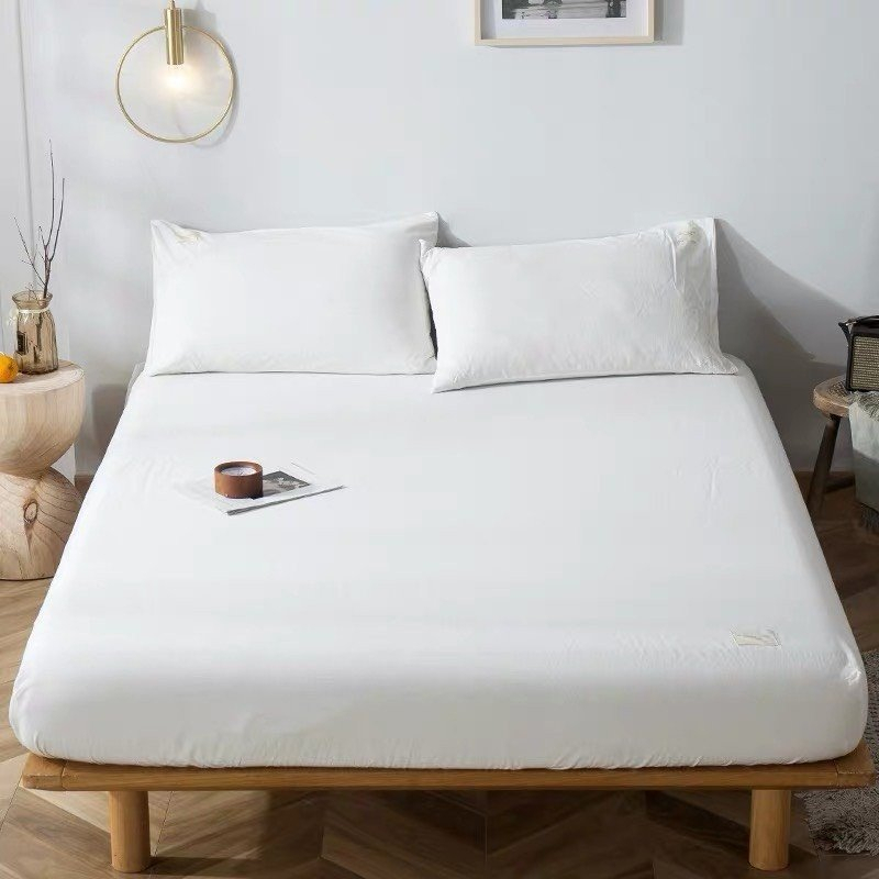 Ga giường (không kèm vỏ gối) Cotton Tici Trắng tinh ETAMI cao cấp - Bo chun drap (ga giường) đủ kích thước [ CÓ VAT]