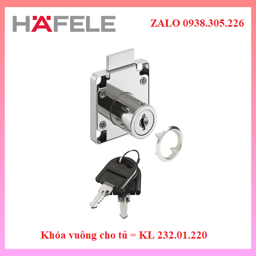 Khóa vuông cho tủ = KL 232.01.220