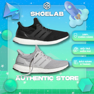 Giày thể thao, giày chạy bộ Ultra Boost 4,0 core black white, core grey hàng xách tay chính hãng, SHOELAB