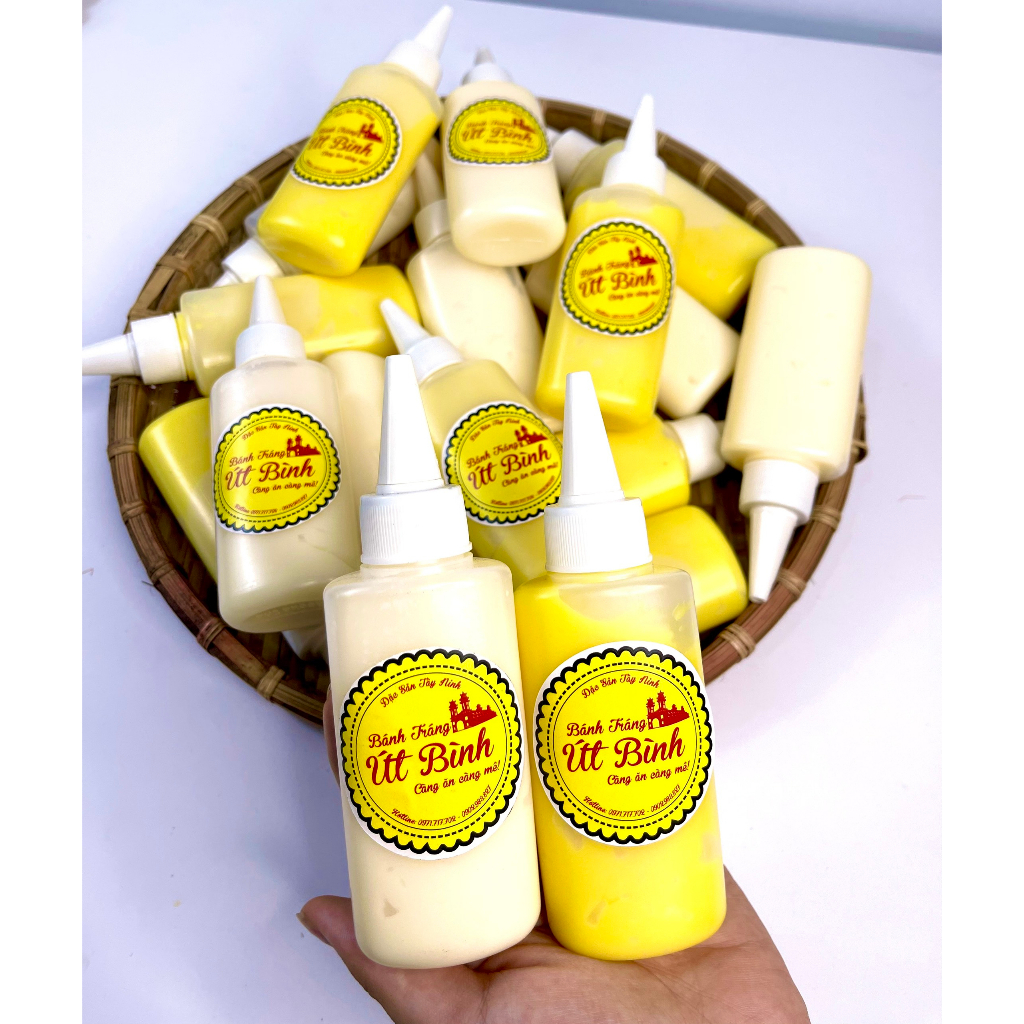 100gr Chai Sốt Bơ Chai Béo Ngậy Ăn Kèm Bánh Tráng Út Bình