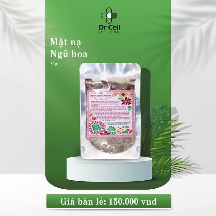 Mặt Nạ Ngũ Hoa Thuốc Bắc - Dr Cell 80Gr  - Collagen Tươi Tái Tạo Giảm Viêm
