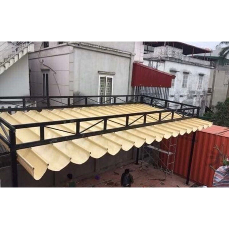 Combo 10 bánh xe mái bạt xếp - U 2 phân - máng 4 phân