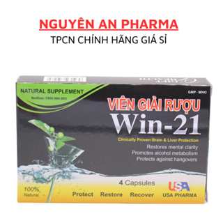 Viên Giải Rượu Win 21 USA giải độc gan, giảm tác hại rượu bia