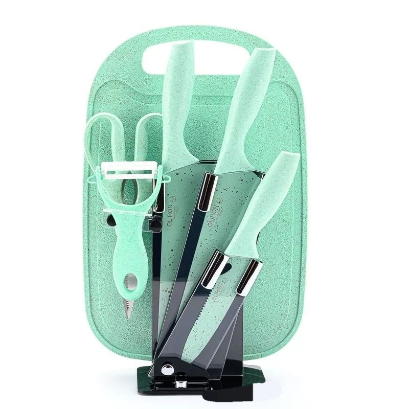 Set dao thớt 7 món chất liệu lúa mạch