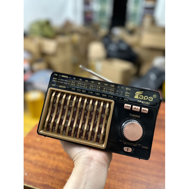 ☘đài Radio FP-811BT: hàng Nhật bãi 98%