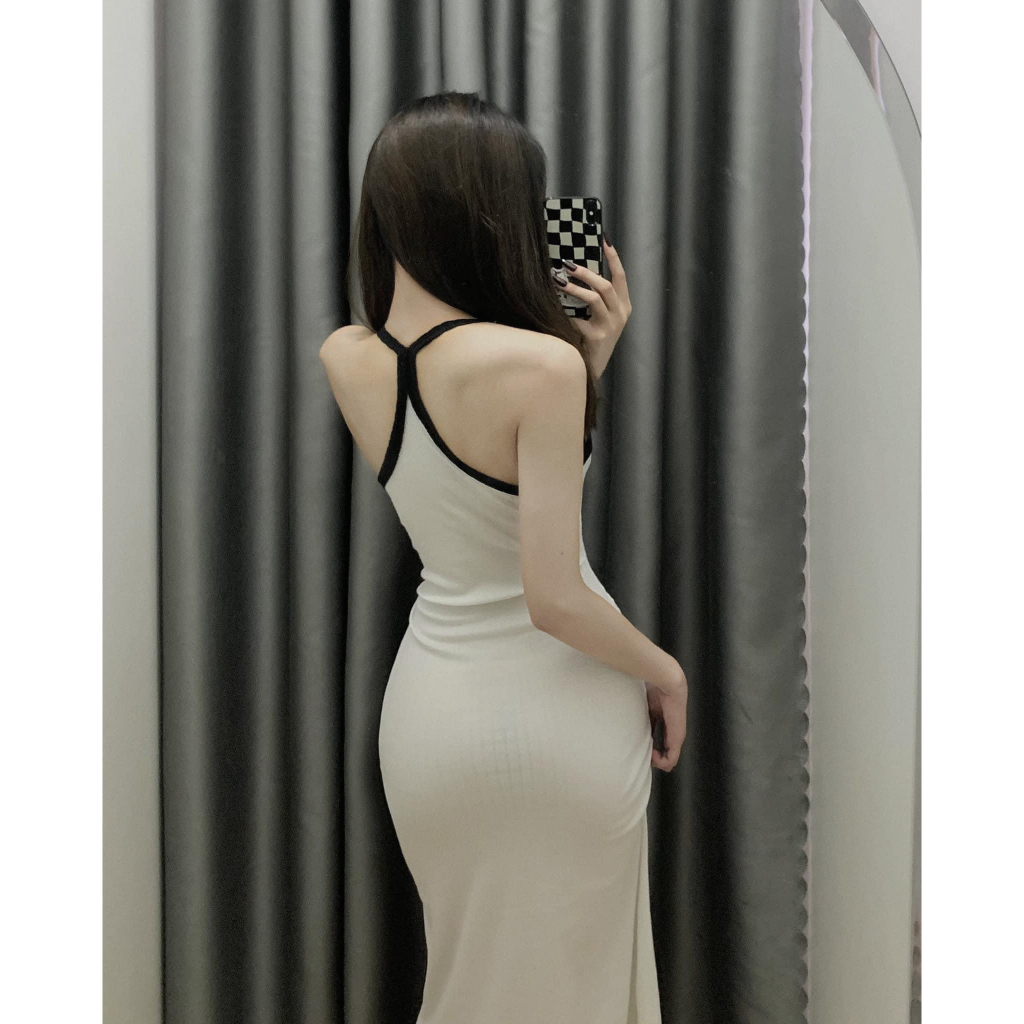 Đầm ôm body sexy dự tiệc nữ, váy hở lưng viền dáng dài- G99 | BigBuy360 - bigbuy360.vn