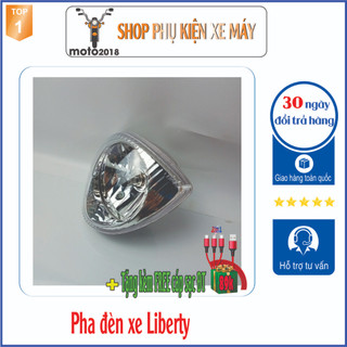  Bộ đèn pha xe máy Liberty kèm bóng - [Tặng cáp sạc nhanh 3in1]