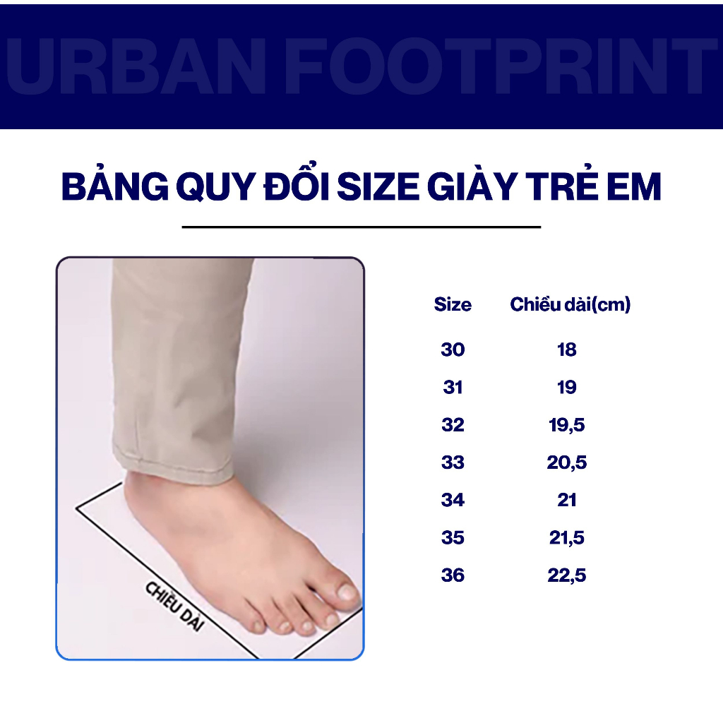 Giày nhựa, giày lười trẻ em thoáng khí, chống nước Eva Urban Footprint (D2001 KID5)