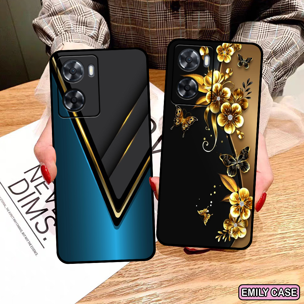 Ốp Oppo A57 2022 / A77s / A57 4G in hình basic , họa tiết hoa xinh