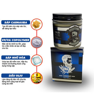 Sáp Wax vuốt tóc GENTLEMAN"S Clay Wax (BARBERSHOP)