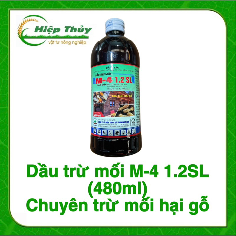 Dầu Trừ Mối M4 -dung dịch phòng và diệt mối, bảo vệ nhà cửa | chai 480ml