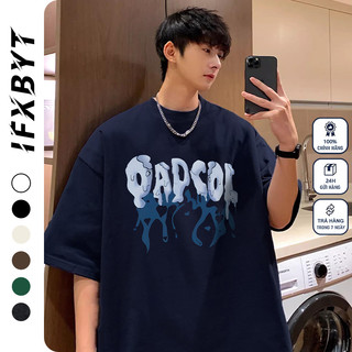 Áo thun phông nam IFXBYT 100% A2967 cotton tay ngắn dáng rộng thời trang cá tính