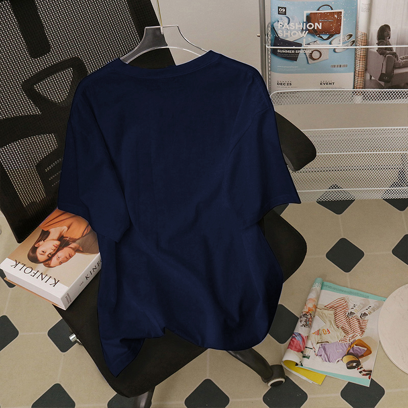 Áo thun phông nam IFXBYT local brand xanh đậm T-shirt hiphop unisex 100% cotton-A2967