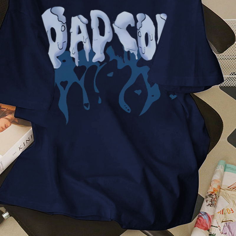 Áo thun phông nam IFXBYT local brand xanh đậm T-shirt hiphop unisex 100% cotton-A2967