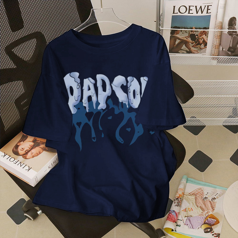 Áo thun phông nam IFXBYT local brand xanh đậm T-shirt hiphop unisex 100% cotton-A2967