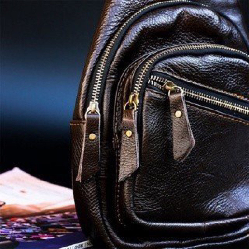 Túi đeo chéo nam da bò thật cao cấp, túi bao tử đẹp da thật nguyên tấm