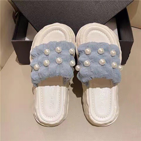 Dép nữ quai ngang đính hạt màu patsel siêu đẹp , Dép Sandal nữ đế tăng chiều cao