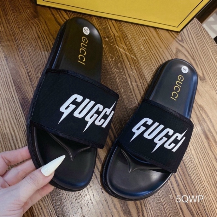 Dép nam nữ Gucci tia sét quai ngang Cao Cấp , Dép nam nữ GC phong cách trẻ trung năng động #Hot #2023
