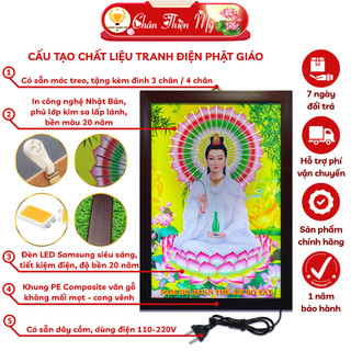 Tranh Điện Phật Di Lặc Led Siêu Sáng