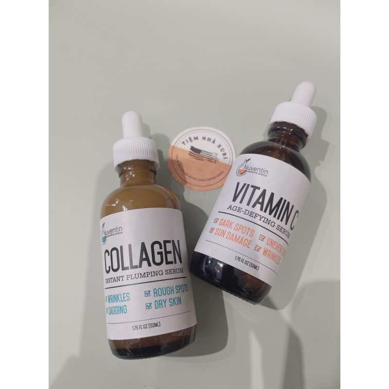 Serum Collagen- Vitamin C Nuventin Sáng Da Mờ Thâm 52ml