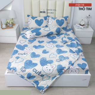 Chăn hè cotton poly trần bông 3 lớp,Mền trần bông 1m8x2m,được chọn mẫu