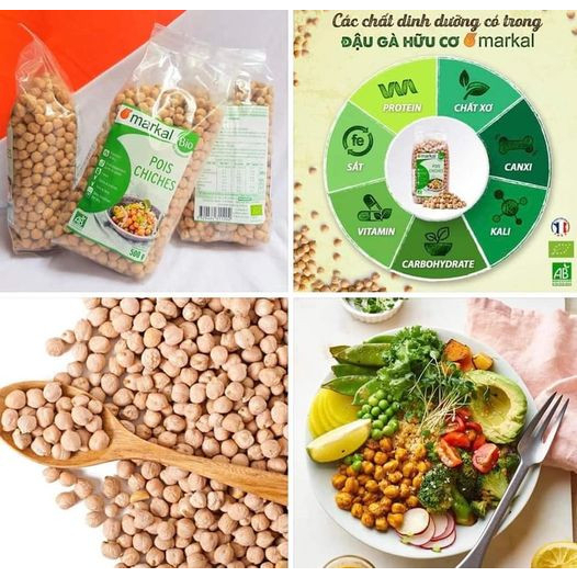 Đậu gà hữu cơ Markal 500g date 06/2024