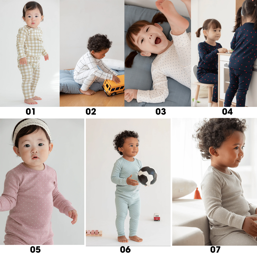 Bộ dài tay cho bé trai, bé gái hãng Konny hàng Hàn xuất dư chất Cotton pha sợi Tencel cao cấp, co giãn và mềm mại