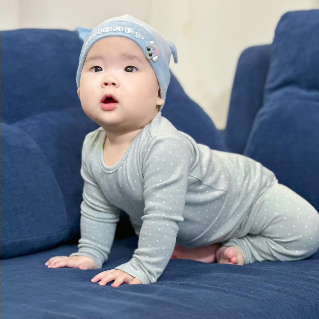 Bộ dài tay cho bé trai, bé gái hãng Konny hàng Hàn xuất dư chất Cotton pha sợi Tencel cao cấp, co giãn và mềm mại