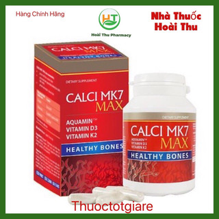 [ Kèm Quà Tặng ] CALCI MK7 MAX - Canxi tảo đỏ tự nhiên cho bà bầu , tăng chiều cao , chống loãng xương ( Ba Lan )