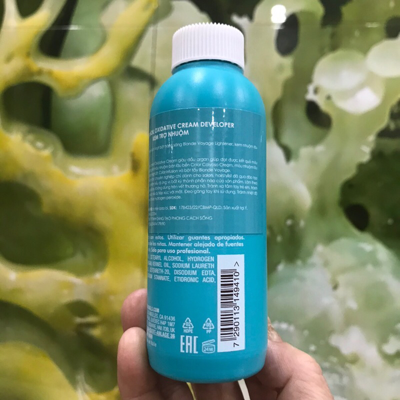 Oxy trợ nhuộm MOROCCANOIL Oxidative Cream Developer 90ml