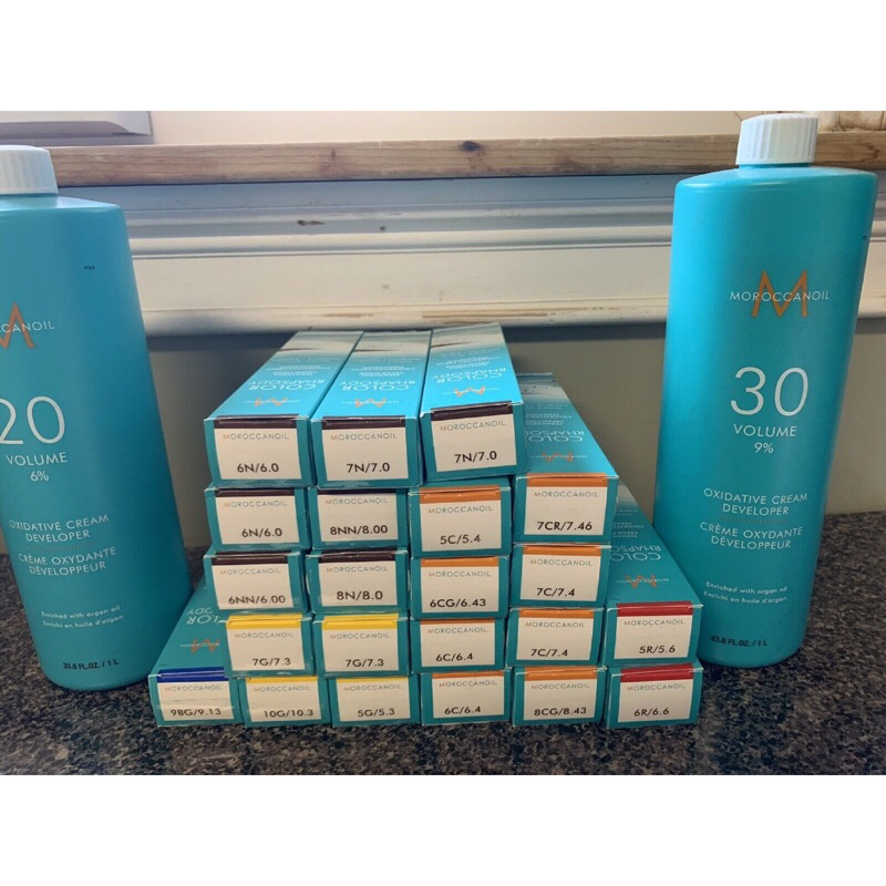 Oxy trợ nhuộm MOROCCANOIL Oxidative Cream Developer 90ml