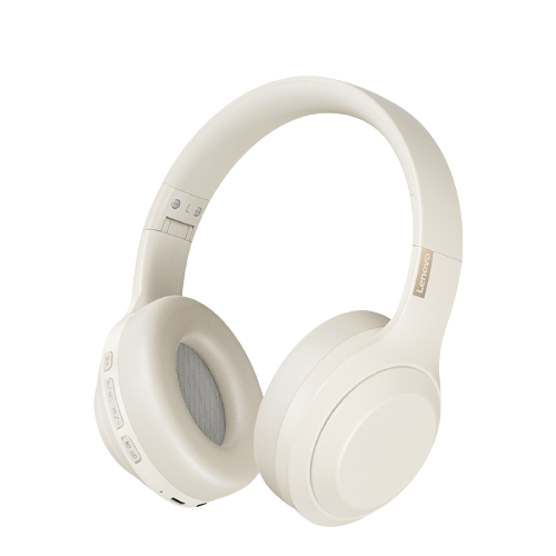 [SẴN HCM] Tai nghe chụp tai Bluetooth Lenovo TH10 - Kết hợp dây rời - Âm thanh nổi - Có micro - Chơi game - màu BEIGE