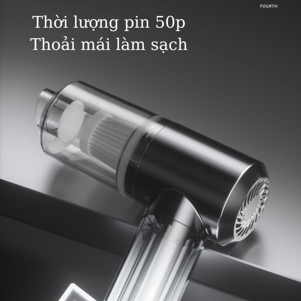 Máy Hút Bụi Ô Tô Cầm Tay - Máy Hút Bụi Mini Tích Điện Sạc Cổng Tiếp Nối USB Nhỏ Gọn - Bảo Hành 12 Tháng | BigBuy360 - bigbuy360.vn