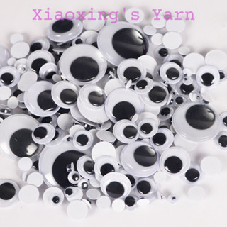 Mắt thú nhựa lúc lắc dán đủ size hình tròn làm búp bê, thú bông thủ công DIY | Xiaoxingyarn